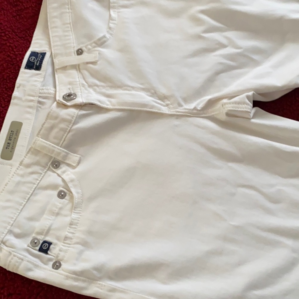 ADRIANO GOLDSHMMIED WHITE CIGARETTE JEAN. SIZE 30R